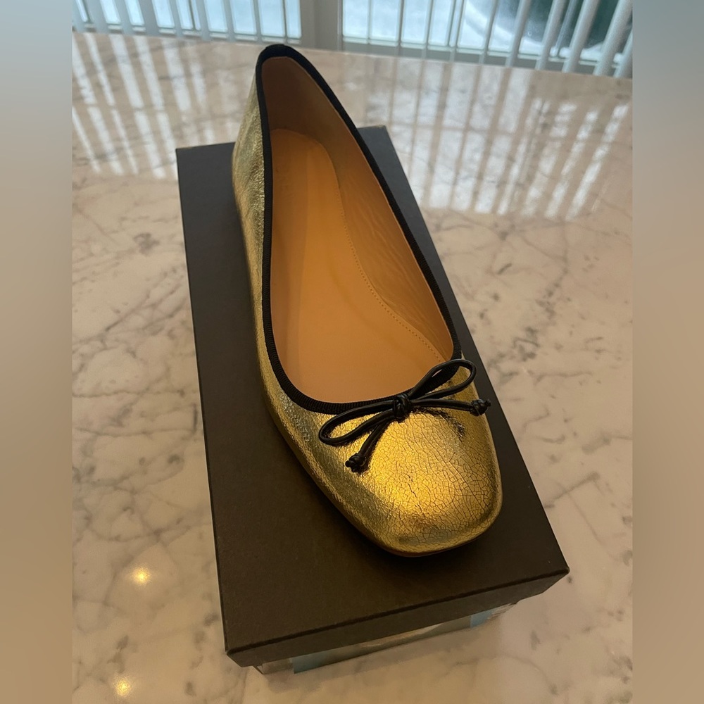 JCrew square toe ballet flats